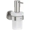 Image de Grohe, Distributeur de savon + porte-savon, Start QuickFix Distributeur de savon avec support, adhésif, supersteel