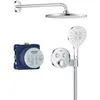Image de Ensemble de douche encastré Tous les types de jets Mitigeur thermostatique GROHE 34877