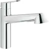 Image de Grohe, Robinetterie de cuisine, Robinet de cuisine avec douchette Eurodisc Cosmopolitan chrome brillant 32257002