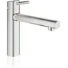 Image de Grohe, Robinetterie de cuisine, Robinet de cuisine avec mitigeur Concetto supersteel mat 31128