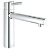 Image de GROHE Mitigeur évier Concetto 31210001 - Bec moulé pivotant médium - Rotation 140° - Escamotable - Chrome