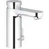 Image de Mitigeur lavabo temporisé avec limiteur de température ajustable chromé Eurosmart Cosmopol