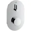 Image de Grohe, Robinetterie de salle de bains, Pompe à chaleur à fermeture automatique EUROSMART CT 1/2 pouce, avec mélangeur chromé
