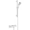 Image de Grohe, Robinetterie de salle de bains, Ensemble de douche : Grohtherm 2000 exposée - avec thermostat et douche Power & Soul 60 cm
