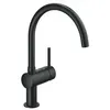 Image de Grohe minta mitigeur cuisine monommande, col de cygne pivotant à 360°, noir (32917ks0)