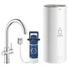 Image de Grohe mitigeur monocommande à "c" red duo avec chaudière pour eau bouillante instantanée 30079001 (boiler l - acier chromé)