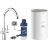 Image de Grohe, Robinetterie de cuisine, Robinet de cuisine avec fonction filtre et eau bouillante GROHE Red Duo chrome brillant 30083001