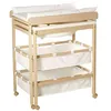 Image de Table a langer extensible avec baignoire - BABY POOL - Matelas a langer ' Style' blanc inclus - Bois naturel