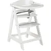 Image de Chaise haute évolutive - ROBA - SIT UP CLICK & FUN - Plateau repas amovible - Hauteur réglable - Jusqu'a 70 Kg - Bois Laqué B