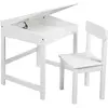 Image de Roba, Chaises + table pour enfant, Bureau d'école avec chaise (Chaise haute, Table des enfants)