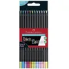 Image de FABER-CASTELL Crayon de couleur Black Edition, étui de 12