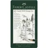 Image de Faber-Castell, Crayon à papier + critérium, Crayon Castell 9000 Design, paquet de 12 pièces en métal (119064 FC) (0.70 mm, 5B, 5H, 12x)