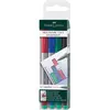 Image de Faber-Castell, Marqueur, Crayon de rétroprojection Multimark (4x)