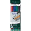 Image de FABER-CASTELL Marqueur permanent MULTIMARK M, étui de 4