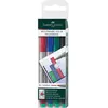 Image de FABER-CASTELL Marqueur NonPermanent MULTIMARK M, étui de 4