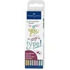 Image de Faber-castell pitt bille métallique portefeuille (lot de 4)