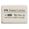 Image de Faber-Castell - Gomme en caoutchouc 7041-40, blanc pour crayons, dimensions: (L)34 x (P)26 x (H)8 mm -184140
