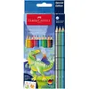 Image de Faber-Castell, Écriture + dessin, Coffret de crayons de couleur 10+3ST Colour Grip Dino (13x)
