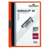 Image de Durable duraclip chemise de présentation à clip 30 feuilles orange 220009