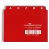 Image de Durable 367003 jeu de 25 intercalaires avec onglets imprimés a z format a7 rouge