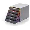 Image de Durable 760527 Varicolor 5 Modules de classement avec 5 Tiroirs Couleurs Assortis