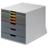 Image de Durable Varicolor7 Modules de classement avec 7 Tiroirs Couleurs Assortis