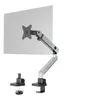 Image de DURABLE SELECT PLUS - Kit de montage (bras articulé, attache-support, montage sur mamelon de tube) - pour Écran LCD - plastique, aluminium, acier - argent - Taille d'écran : 17"-32" - montrable sur bureau