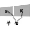 Image de Durable Support de moniteur. SELECT PLUS avec bras pour 2 moniteurs Sil. (Tables, 32", 8 kg), Support de moniteur, Argent