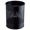 Image de durable durable corbeille metal, ronde, 15 litres, argent métallisé noir