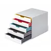 Image de Durable 762527 Module de classement Varicolor Mix 5 Tiroirs de H55 mm pour Documents A4, Folio, Enveloppes