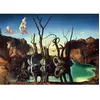 Image de Puzzle 1000 pièces : Art collection : Cygnes se reflétant en éléphants, Salvador Dali