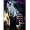 Image de Puzzle 500 pièces : Chat noir et corbeau
