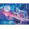 Image de Puzzle 500 pièces phosphorescent : Star Line : Loups sous les lumières du Nord Ravensburger