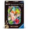 Image de Puzzle forme 300 pièces en bois : Jolis oiseaux Ravensburger