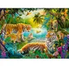 Image de Puzzle 500 pièces : Tigres dans l'oasis