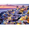Image de Puzzle 1500 pieces Coucher de soleil sur Santorin, Adultes et enfants des 14 ans, Collection Évasion, 12001532, Nathan