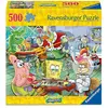 Image de Ravensburger Erwachsenenpuzzle 500 Teile - SpongeBob Schwammkopf - Spieleabend in der Krossen Krabbe (500 pièces)