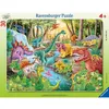Image de Puzzle cadre 48 pièces : Le rugissement des dinosaures