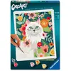 Image de Ravensburger CreArt - peinture par numéros - Chat Blanc et fleurs