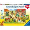 Image de Ravensburger Kleinkinder Puzzle Ferien auf dem Reiterhof (12 pièces)