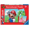 Image de Puzzle enfant 3x49 pièces Ravensburger Super Mario
