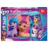 Image de Puzzles 3x49 p - magnifiques poneys / my little pony