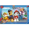Image de Puzzle cadre quatre sauveteurs courageux patpatrouille 15 pieces - Ravensburger
