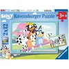 Image de Ravensburger Puzzles 2x12 p - S'amuser avec Bluey (12 pièces)