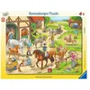 Image de Puzzle Ravensburger - À la ferme équestre, 40 pièces
