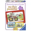 Image de Puzzle 3 x 6 pièces Mes premiers puzzles Excavateur, Tracteur et Camion Ravensburger