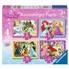 Image de Princesses Disney Puzzle 4x1 - 12-16-20-24 pièces