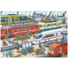 Image de Puzzle Ravensburger - Agitation à la gare, 2x24 pièces
