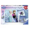 Image de Puzzle 3 x 49p Aventures Pays Neiges Frozen La Reine des Neiges Ravensburger