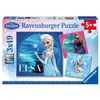 Image de Puzzles 3 x 49 pièces Ravensburger Elsa Anna et Olaf Disney Frozen La Reine des Neiges